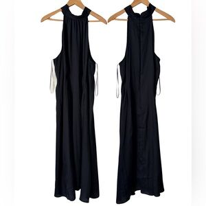 NWT Banana Republic Black High Neck Maxi Dress, 18
